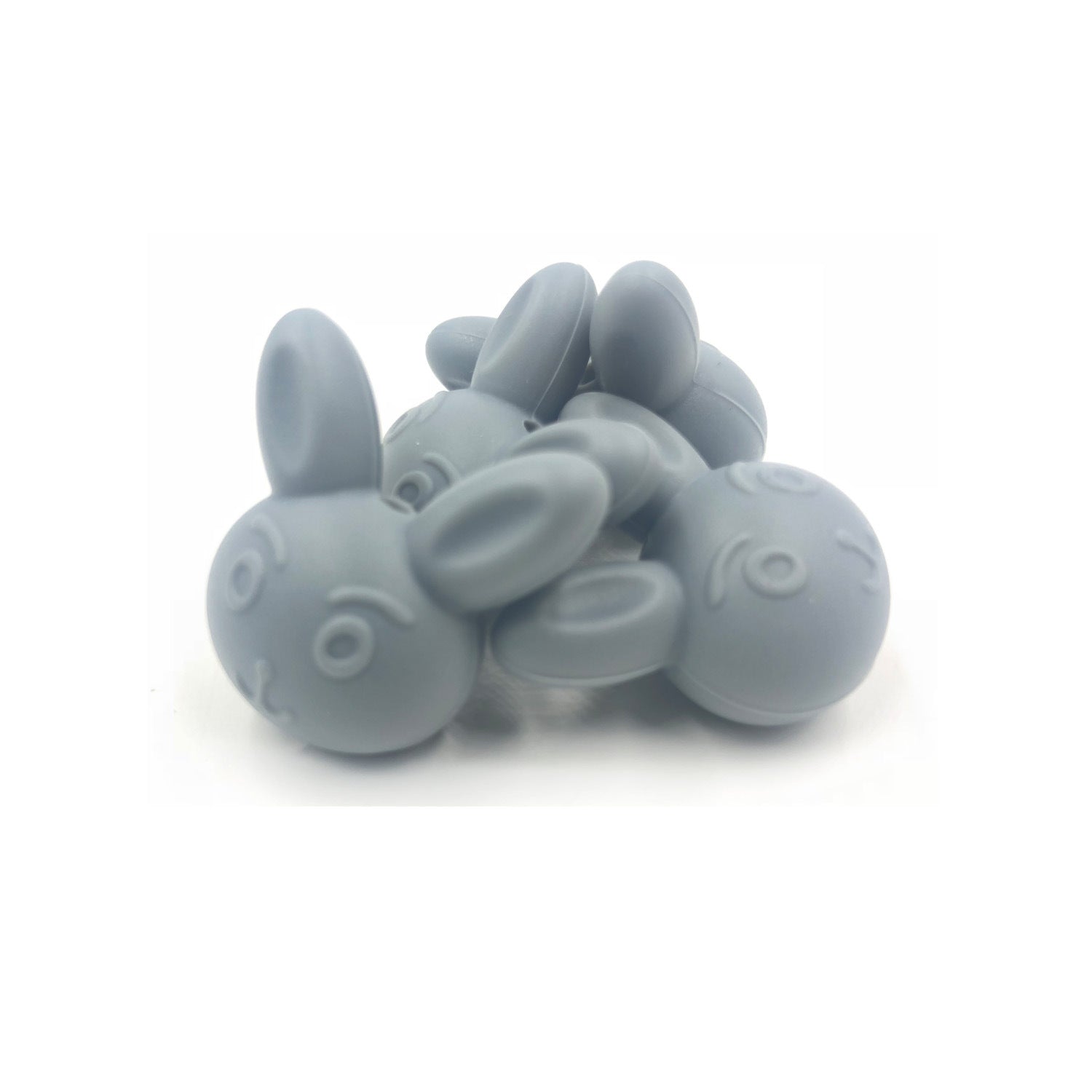 Venta al por mayor Cute Animal Teethers Silicone Beads 50pcs